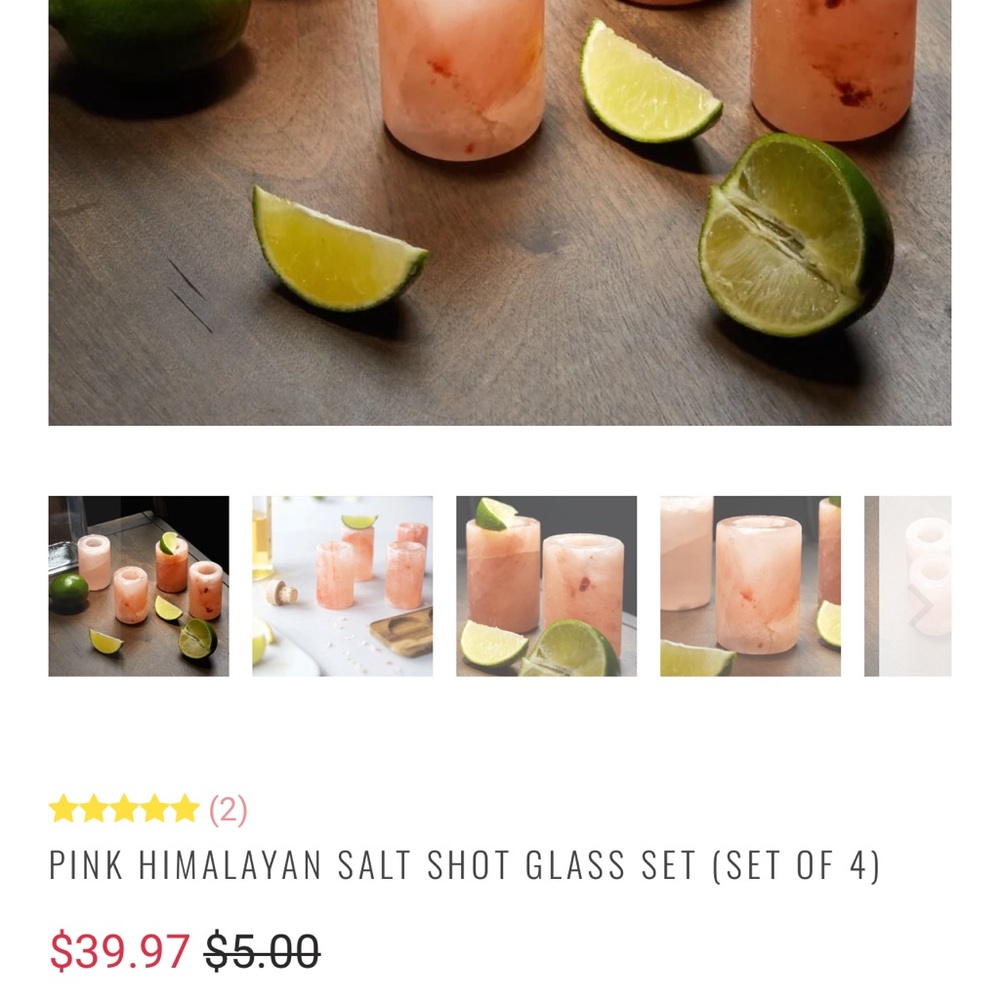🥃🥃Himalayan salt shot glasses-NIB!! - Picture 8 of 8